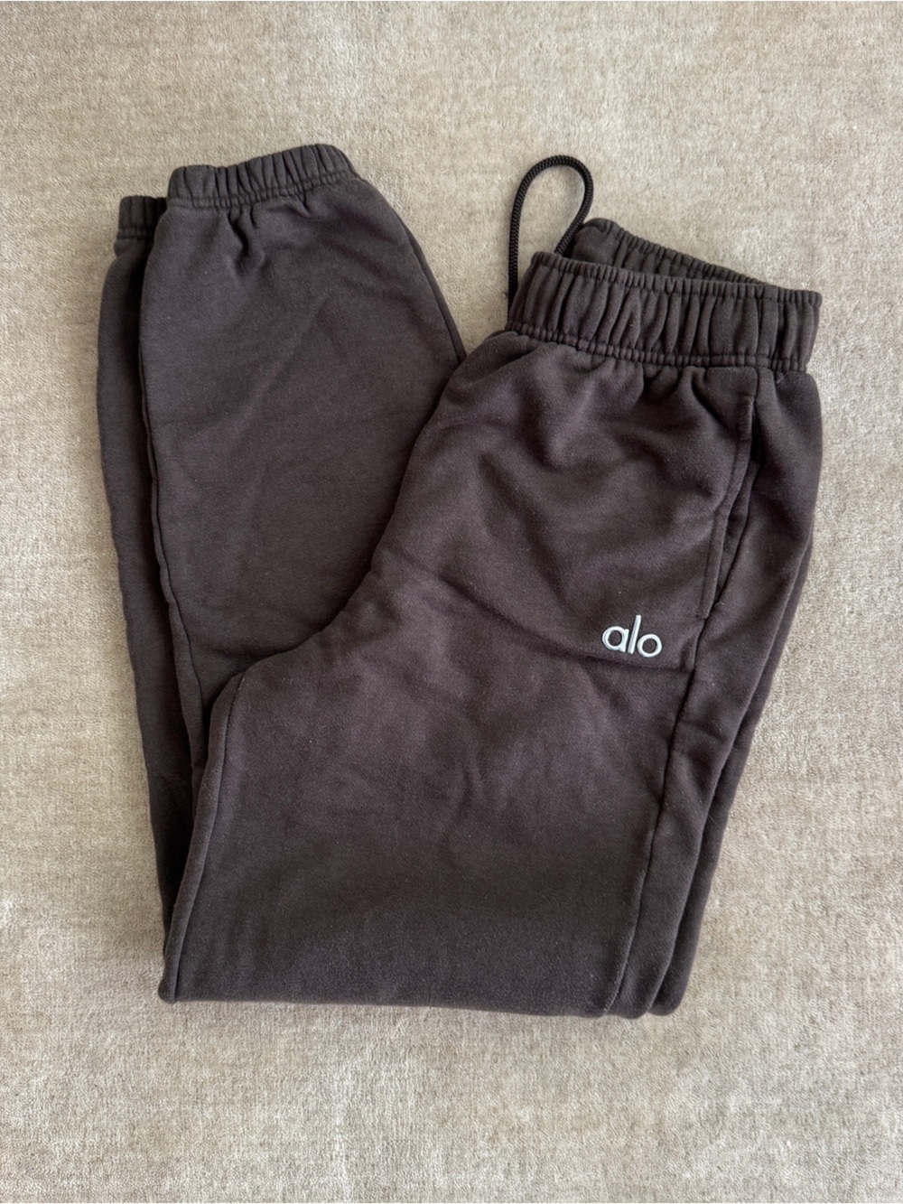 ALO Yoga Brown Relaxed Jogger Sweatpants